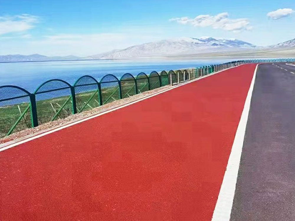 鄭州彩色瀝青道路，彩色噴涂，彩色路面是如何施工的?